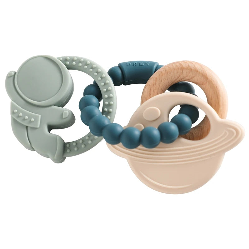 Cartoon Silicone Baby Teether – Safe, Non-Toxic, BPA-Free, and Perfect for Gum Relief
