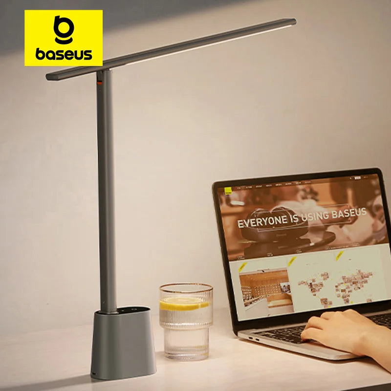 Rechargeable LED Desk Lamp with Auto Dimming and Adjustable Color Temperature