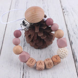 Nuevos clips para chupetes de bebé, mordedores con nombre personalizados, juguetes para chupete, soporte para chupetes, cadena con clip, accesorios para bebés, regalos para recién nacidos personalizados