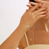 Personalized Stainless Steel Letter Necklace – Custom Engraved Pendant