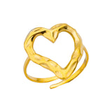 Minimalist Gold Beaded Ring – Adjustable Stainless Steel, Waterproof & Hypoallergenic