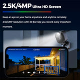 4MP Outdoor Mini Security Camera with Color Night Vision, AI Detection, and Two-Way Audio