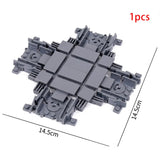 MOC City Train Rail Crossing & Flexible Tracks – DIY Building Block Set