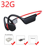 Waterproof Bone Conduction Headphones with Bluetooth 5.3 & 32GB Memory