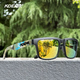 KDEAM Unisex Polarized Square Sunglasses – UV400 Anti-Blue Light Eyewear for Driving, Fishing & Computer Use
