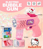 Hello Kitty Bubble Gun Toy – Electric Bubble Blower for Kids (Batteries Not Included)