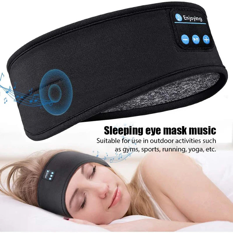 Wireless Bluetooth Sports Earphones with Noise-Cancelling Sleeping Headband