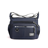 Men's Waterproof Oxford Crossbody Shoulder Bag – Fashionable Small Satchel for Work and Travel