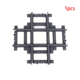 MOC City Train Rail Crossing & Flexible Tracks – DIY Building Block Set