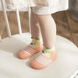 Cute Non-Slip Baby Floor Socks with Silicone Sole – Breathable Toddler Shoes for Boys & Girls