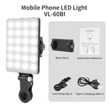 Portable Clip-On LED Selfie Light with Adjustable Brightness for Phones and Laptops