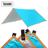 Lona impermeable para acampar: toldo ultraligero para exteriores y carpa para playa, jardín y senderismo 