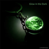 Luminous Galaxy Planet Keychain – Glow in the Dark Solar System Charm