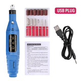 6-Color Portable Electric Nail Polishing Machine – Professional Nail Drill for Home & Salon Use