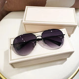 Classic Aviator Sunglasses – Metal Frame UV Protection Shades for Men