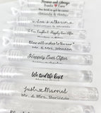 Tubos de burbujas para bodas personalizados: elegantes obsequios para una celebración mágica