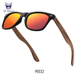 Natural Wooden Polarized Sunglasses for Men – Stylish UV Protection with TR90 Frames