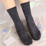 Women's Mid-Tube Cotton Socks – Soft Breathable Knit, 3-Pair Casual Set