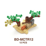 WW2 Military Building Blocks Set - Army Soldier & Motorcycle Model Kit