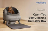 Caja de arena para gatos inteligente y automática con autolimpieza: grande, silenciosa, con control de olores y controlada por aplicación