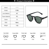 Retro Round Cat Eye Sunglasses – Vintage Style with UV400 Protection for Men & Women