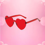Heart-Shaped Sunglasses – UV400 Protection in Trendy Jelly Colors