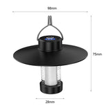 Linterna LED recargable para acampar con gancho e imán: resistente al agua, regulable, carga tipo C