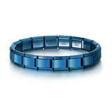 Pulseras con dijes italianos DIY Cadena básica Brazalete de acero inoxidable Módulos ensamblados versátiles Regalo ideal 9 mm Universal Dropshipping