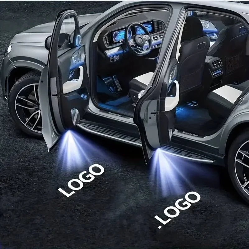 Wireless Magnetic LED Car Door Welcome Lights for Geely | No-Drill Shadow Projector Lamps