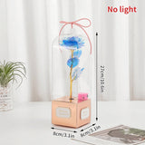 Eternal Galaxy Rose in Glass Dome - Colorful LED Flower Gift for Valentine's Day