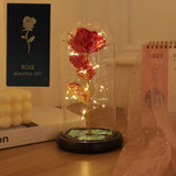 Premium Decorative Silk Rose in Glass Dome – Eternal Flower Gift for Home & Romantic Occasions