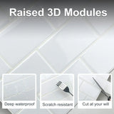 3D Peel and Stick Wall Tile Stickers – Waterproof Vinyl for Kitchen, Bathroom, and Home Décor