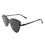 Nuevas gafas de sol estilo ojo de gato con montura pequeña de metal retro para mujer