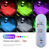 Magnetic USB Rechargeable LED Car Reading Light – Compact Touch Switch & Multi-Color Options