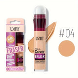 Long-Lasting Liquid Concealer with Sponge Applicator for Dark Circles & Blemishes