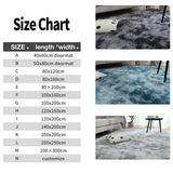 Plush Gray Area Rug - Soft Anti-Slip Carpet for Living Room & Bedroom