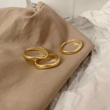 Stackable Ripple Wave Rings for Women – Adjustable Stainless Steel 18K Gold & Silver Plated Minimalist Jewelry