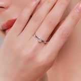 Sterling Silver Hearts Clear CZ Simulated Diamond Wedding Band Ring for Women – Classic Engagement Jewelry