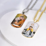 Collar con foto personalizado de acero inoxidable: colgante con foto personalizado