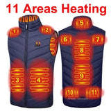 USB Heated Vest for Men & Women – 23-Zone Electric Heating Winter Vest, Thermal Warm Jacket