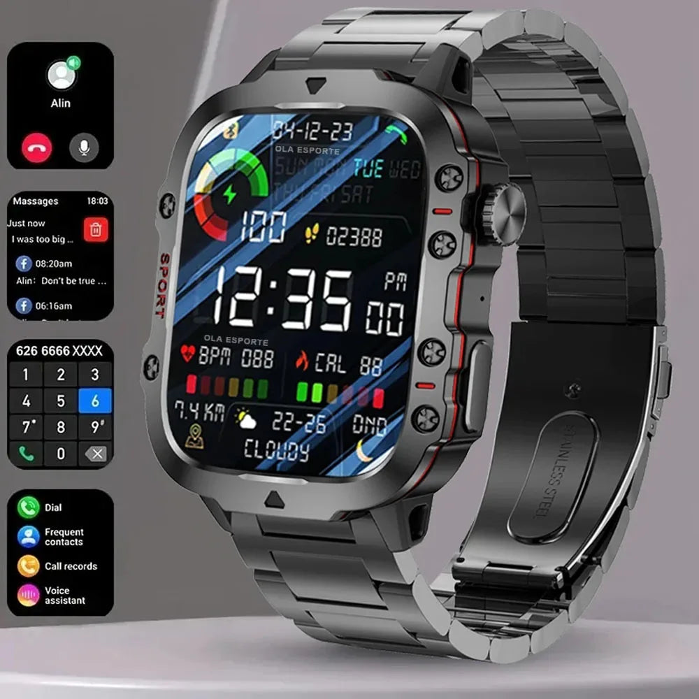 Reloj inteligente con llamadas Bluetooth, GPS, monitor de sueño y modos multideportivos: monitor de actividad física y salud para hombres y mujeres