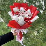 Hello Kitty Plush Bouquet - Sanrio Flower Doll Gift Set (35cm)