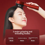 Electric Scalp Massager Comb with Red Light Therapy & Hair Serum Applicator