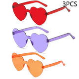 Heart-Shaped Sunglasses – UV400 Protection in Trendy Jelly Colors