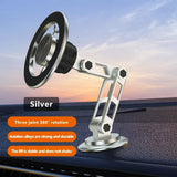 Soporte magnético para teléfono de coche: soporte plegable de aleación para salpicadero