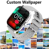 Reloj inteligente con llamadas Bluetooth, seguimiento de actividad física y pantalla HD de 2,01", resistente al agua y compatible con Android e iOS 