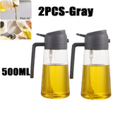 Oil Spray Bottle for Cooking – Refillable Olive Oil Dispenser for BBQ, Baking & Kitchen Use (200ml–500ml)