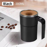 Self-Stirring Smart Coffee Mug with Digital Temperature Display – Portable Automatic Mixing Cup