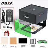 Mini grabador láser portátil, máquina CNC DIY con Bluetooth para madera, cuero, plástico y metal