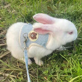 Adjustable Rabbit Harness and Leash Set – Soft Padded Vest for Safe Outdoor Adventures